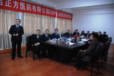 正方醫(yī)藥順利通過GSP認證現場檢查